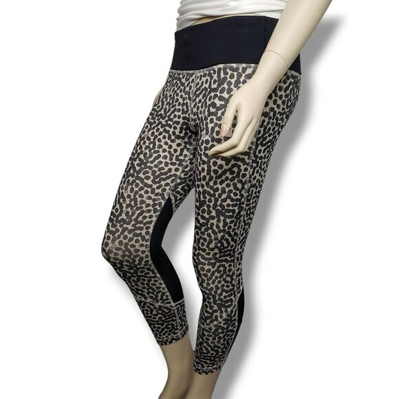 Lululemon Pace Rival Crop Full On Luxtreme Leggings Womens 4 Ace Spot Grain Blac - Picture 8 of 11